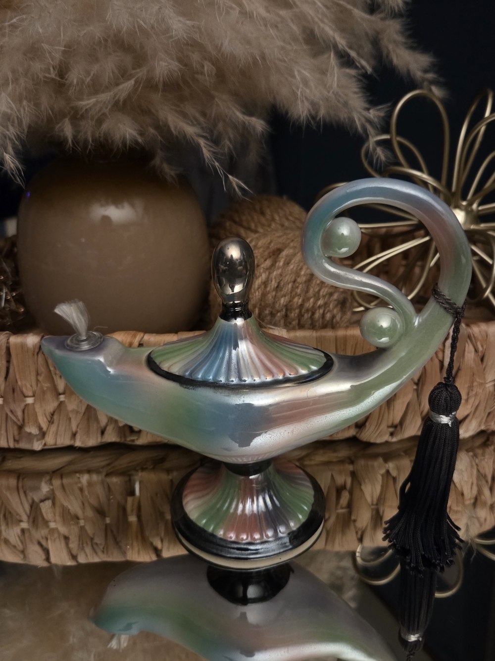 Genie Lamp Vintage 2001 MARTY Iridescent Genie Oil Lamp Decor - Picture 13 of 13